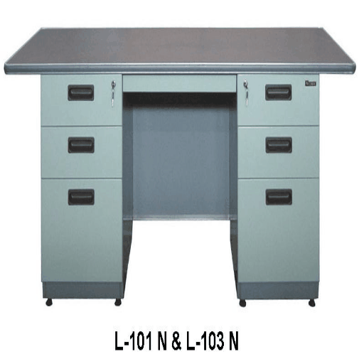 "Meja Kantor Besi Berikut Laci type L-101 N"